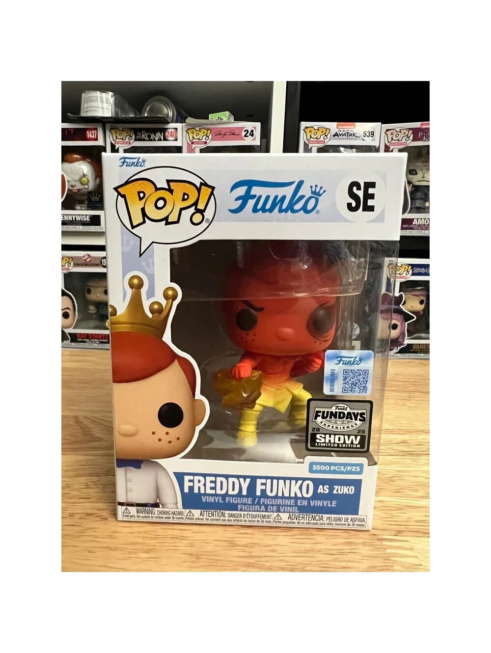 LIMITED SHOW EDITION 3500 PIECE Freddy Funko as Zuko Avatar Last Airbender Pop